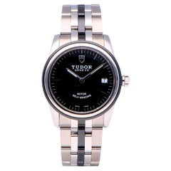 Pre-Owned Tudor Glamour Stainless Steel 55010N-0002 Watch