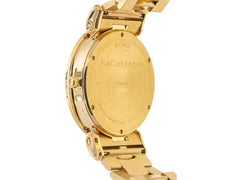 Pre-Owned Van Cleef & Arpels Automatic Roma Black Dial 18k Solid Gold Watch