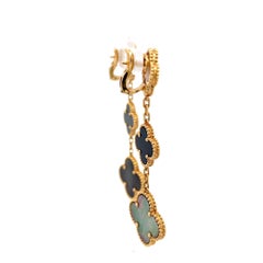 Pre-owned Van Cleef & Arpels Magic Alhambra Earrings 18K Yellow Gold