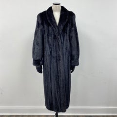 Vincenzo Black Opal Mink Fur Coat (Size 8-S)