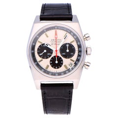 Vintage Pre-Owned Zenith EL Primero Stainless Steel A384 Watch