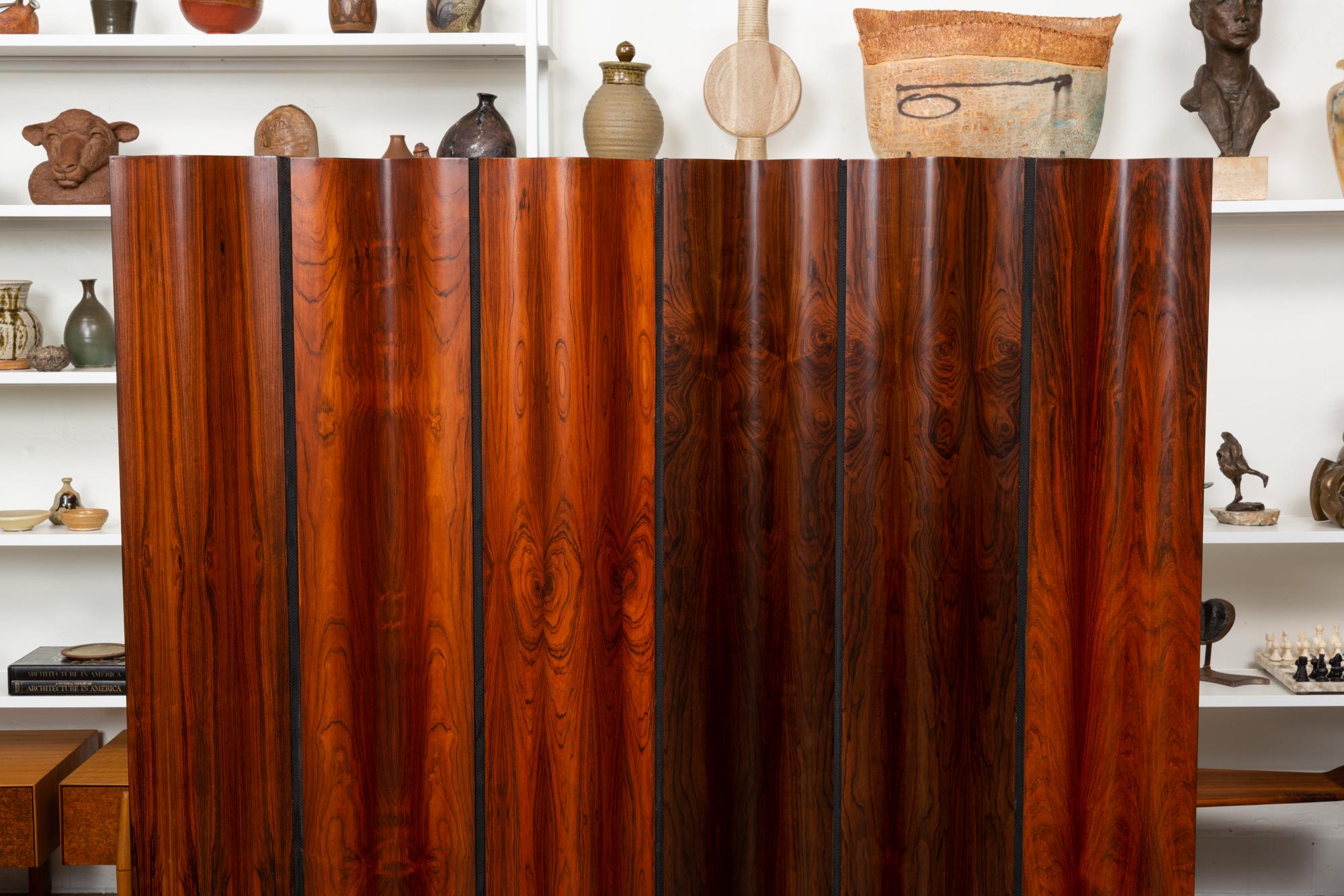 Pre-Production Eames Rosewood Folding Screen for Herman Miller 2