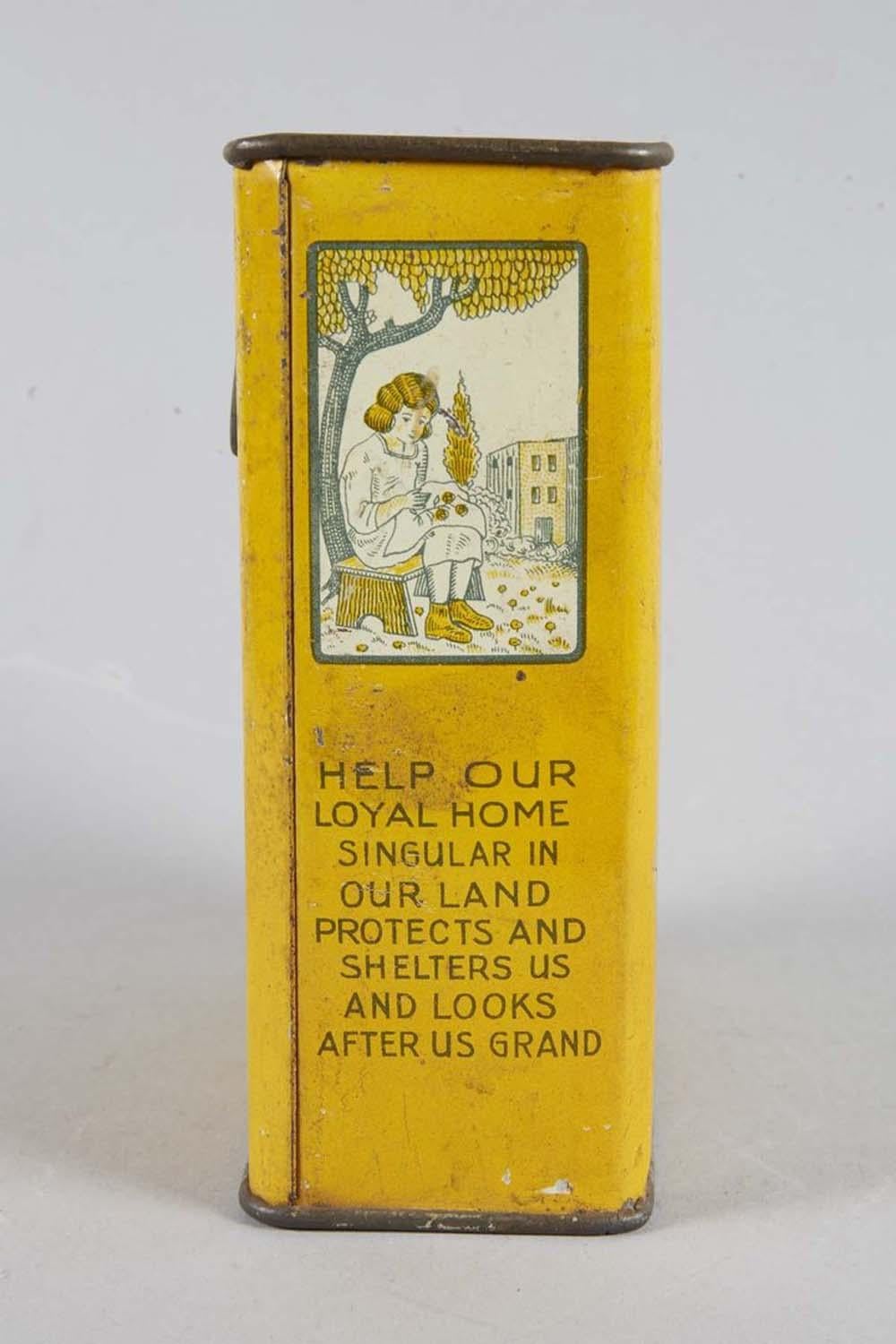 Israeli Eretz Israel Tin Charity Box