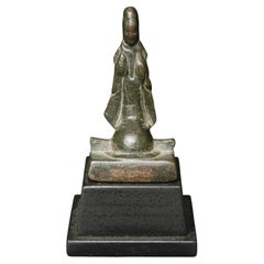Pre-Tang Solid Cast Bronze Chinese Buddha