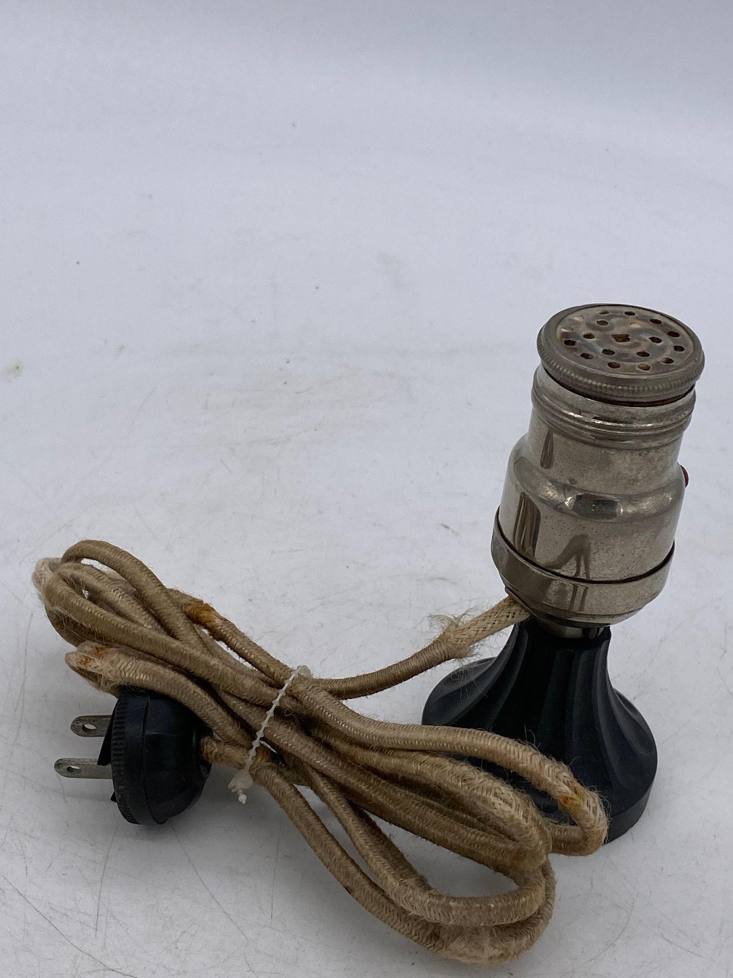 Mid-20th Century Pre-War Electric Lamp Base Lighter, Circa 1930 For Sale