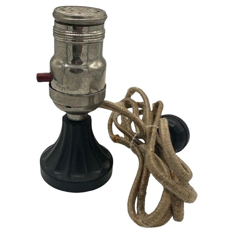 vintage electric cigarette lighter Pre-War Electric Lamp Base Lighter, Circa 1930 For Sale at 1stDibs