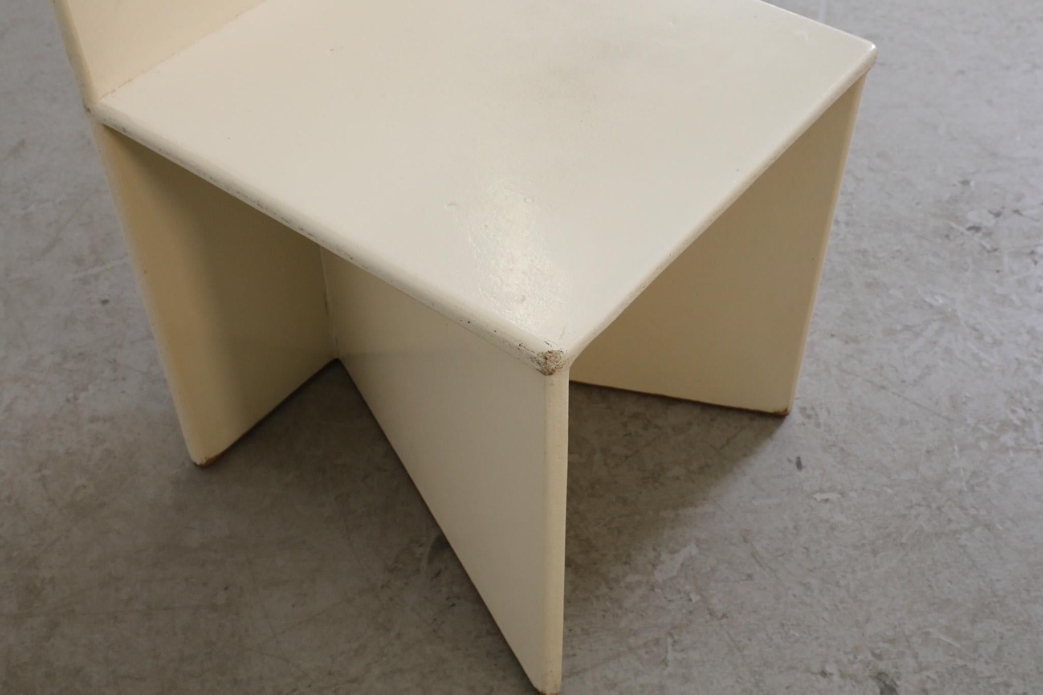Pre War Gerrit Rietveld Style Modernist Painted Chair For Sale 8