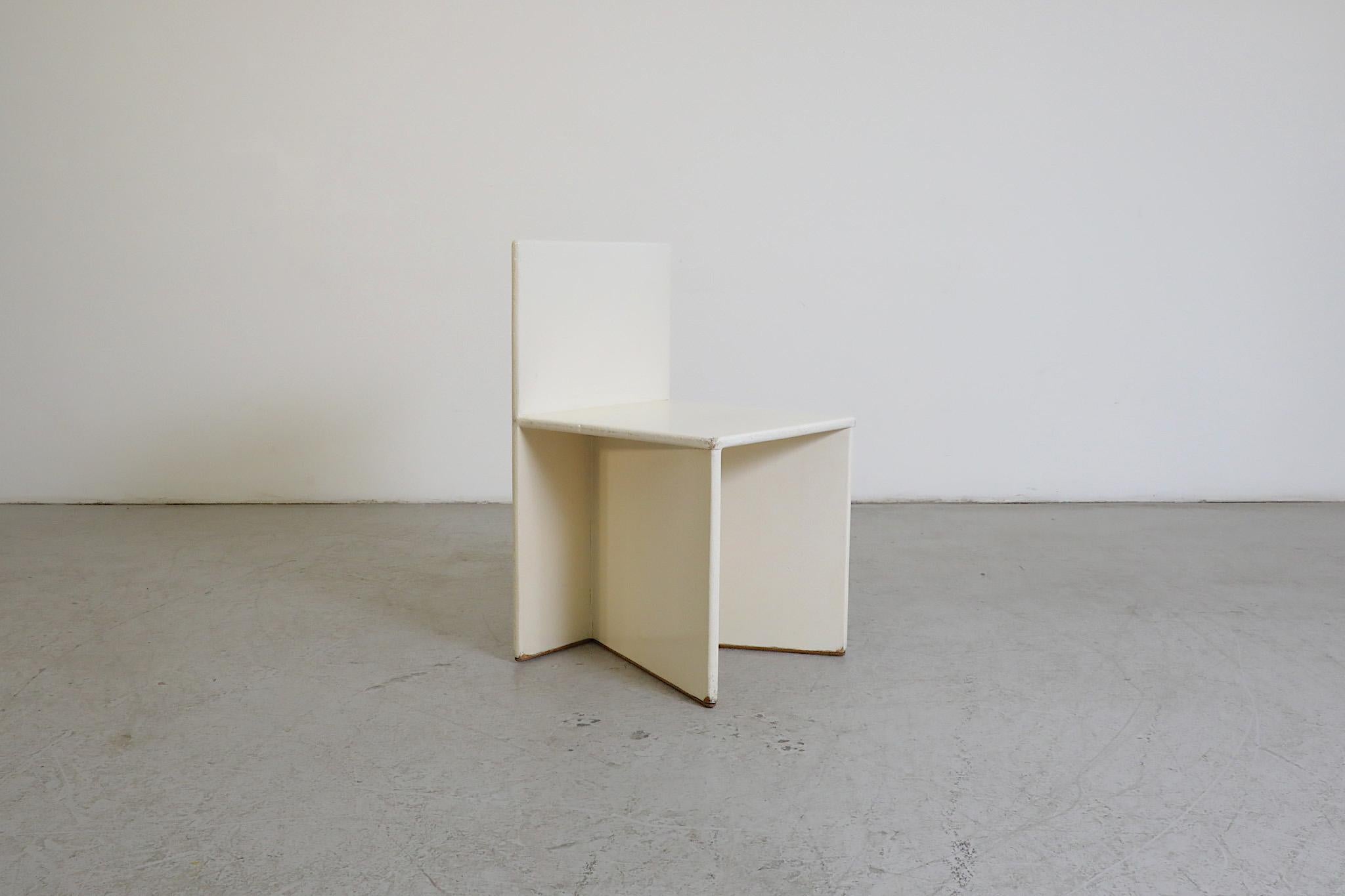 Pre War Gerrit Rietveld Style Modernist Painted Chair 10