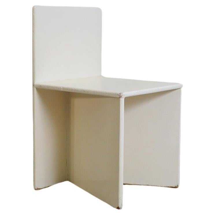 Pre War Gerrit Rietveld Style Modernist Painted Chair For Sale