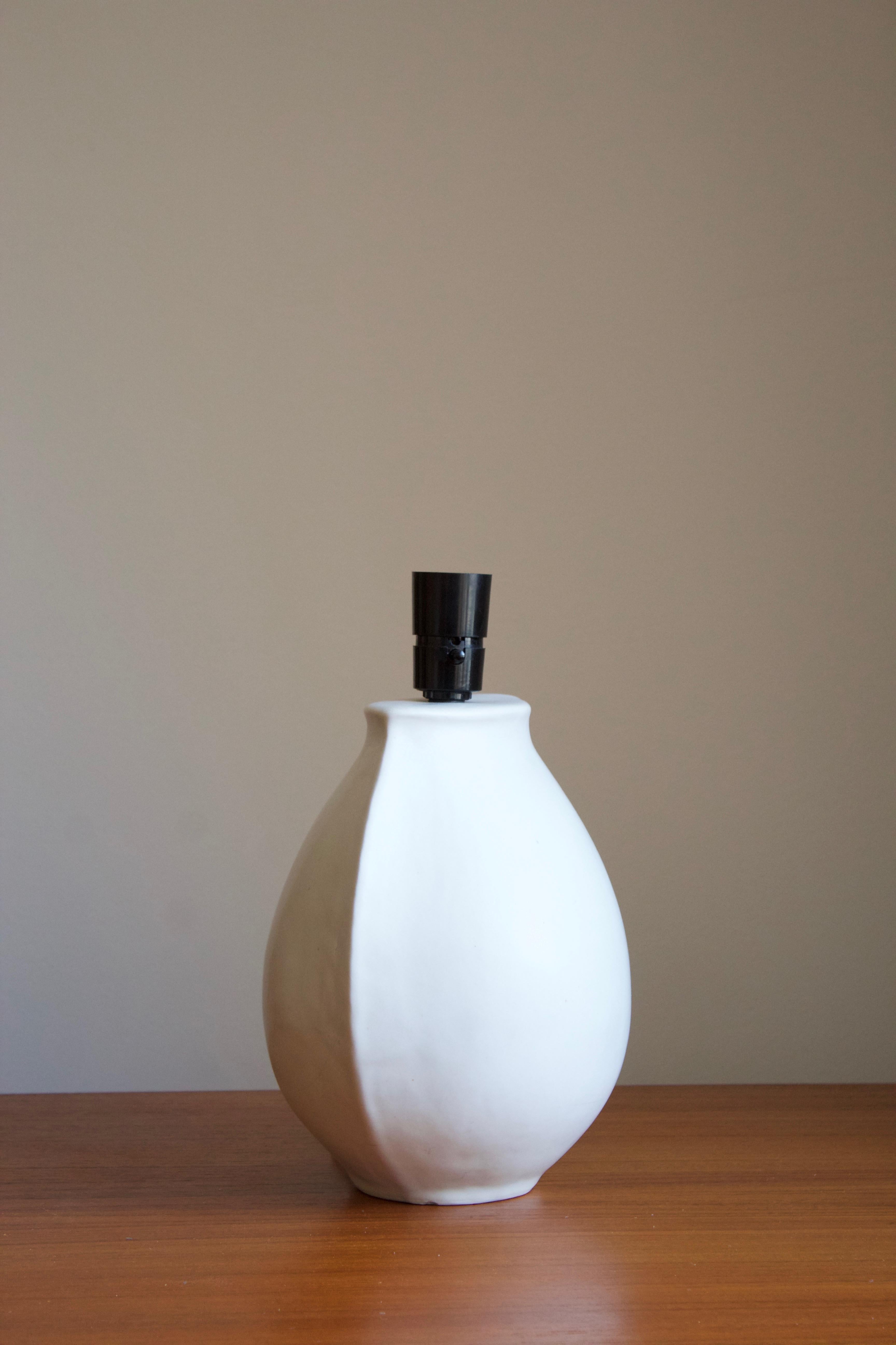 Danish Preben Brandt Larsen, Table Lamp, Stoneware, Artists Studio, Fejø, Denmark 1960s