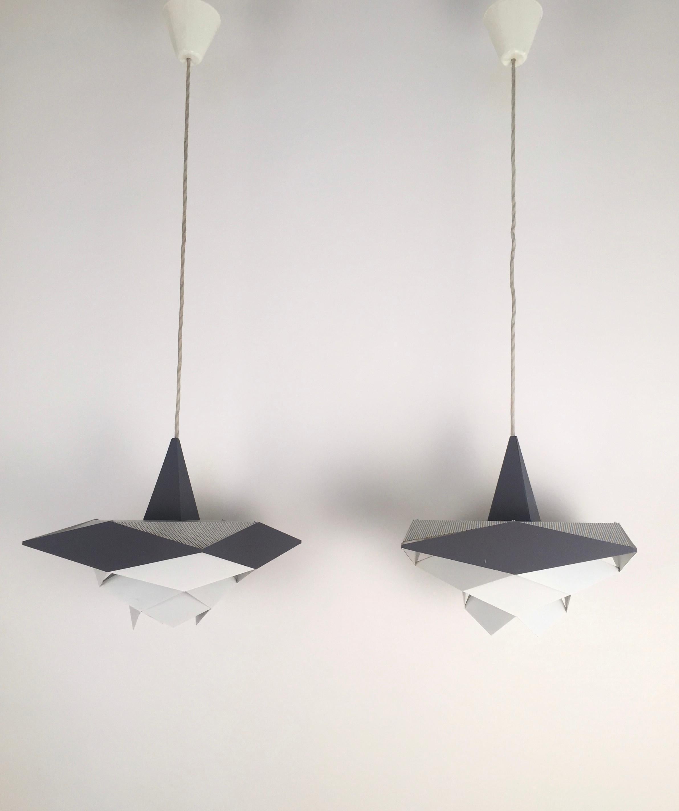 Preben Dahl Pair of Ceiling Lamps Model “Sinfoni” by Hans Folsgaard, 1960 For Sale 2