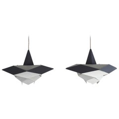 Preben Dahl Pair of Ceiling Lamps Model “Sinfoni” by Hans Folsgaard, 1960