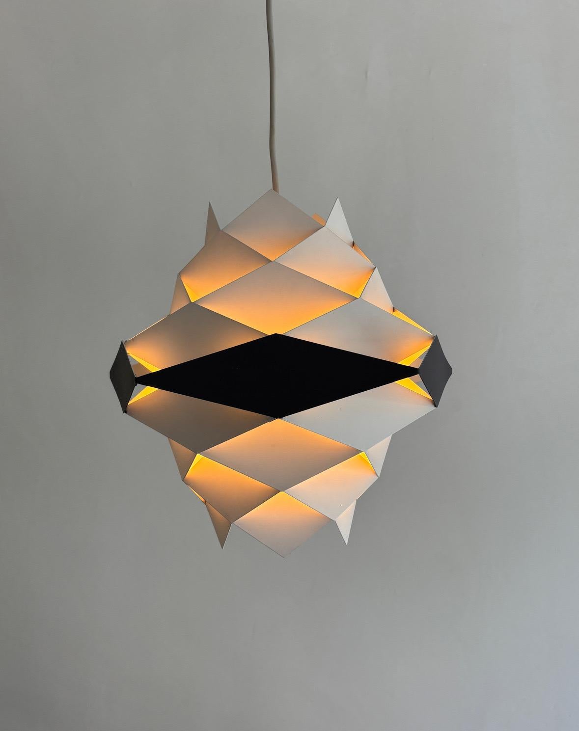 Métal Lampe suspendue rhomboïdale 