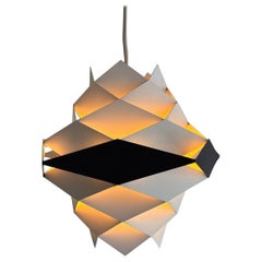Lampe suspendue rhomboïdale "Symfoni" de Preben Dahl, 1960, Danemark