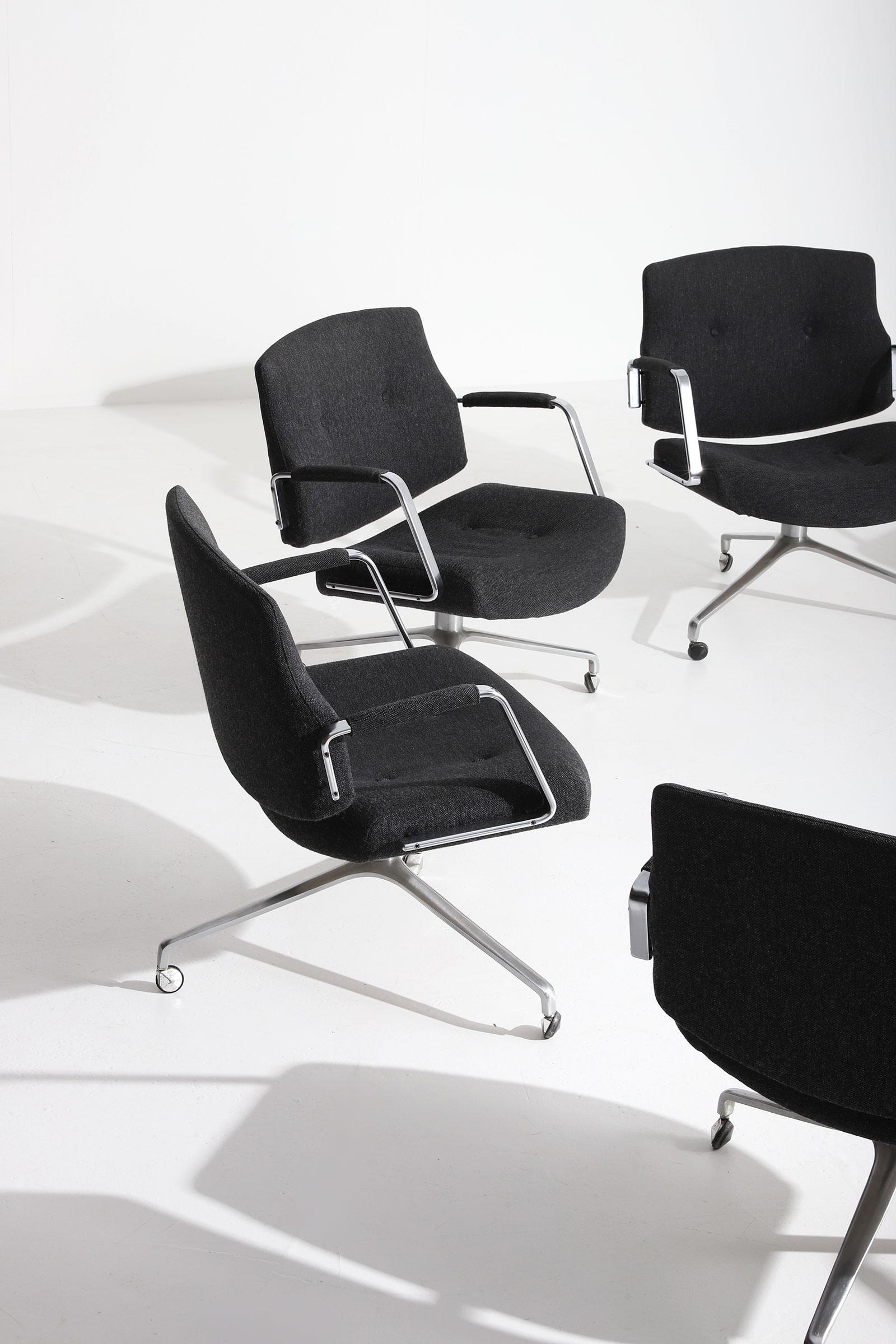 Late 20th Century Preben Fabricius and Jorgen Kastholm FK-84 Armchairs Kill International