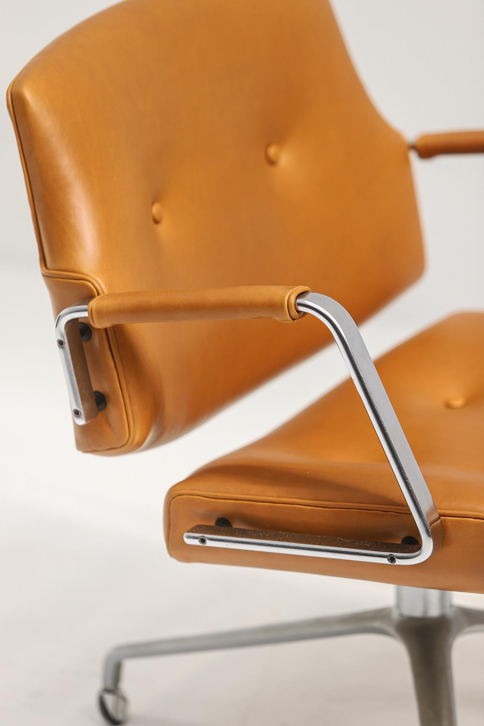 Scandinavian Preben Fabricius and Jorgen Kastholm Fk84 Chair for Kill International