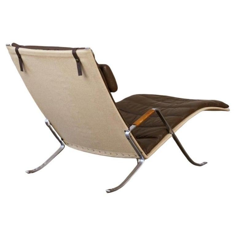 Mid-Century moderno Preben Fabricius e Jorgen Kastholm Grasshopper Chaise Lounge in vendita
