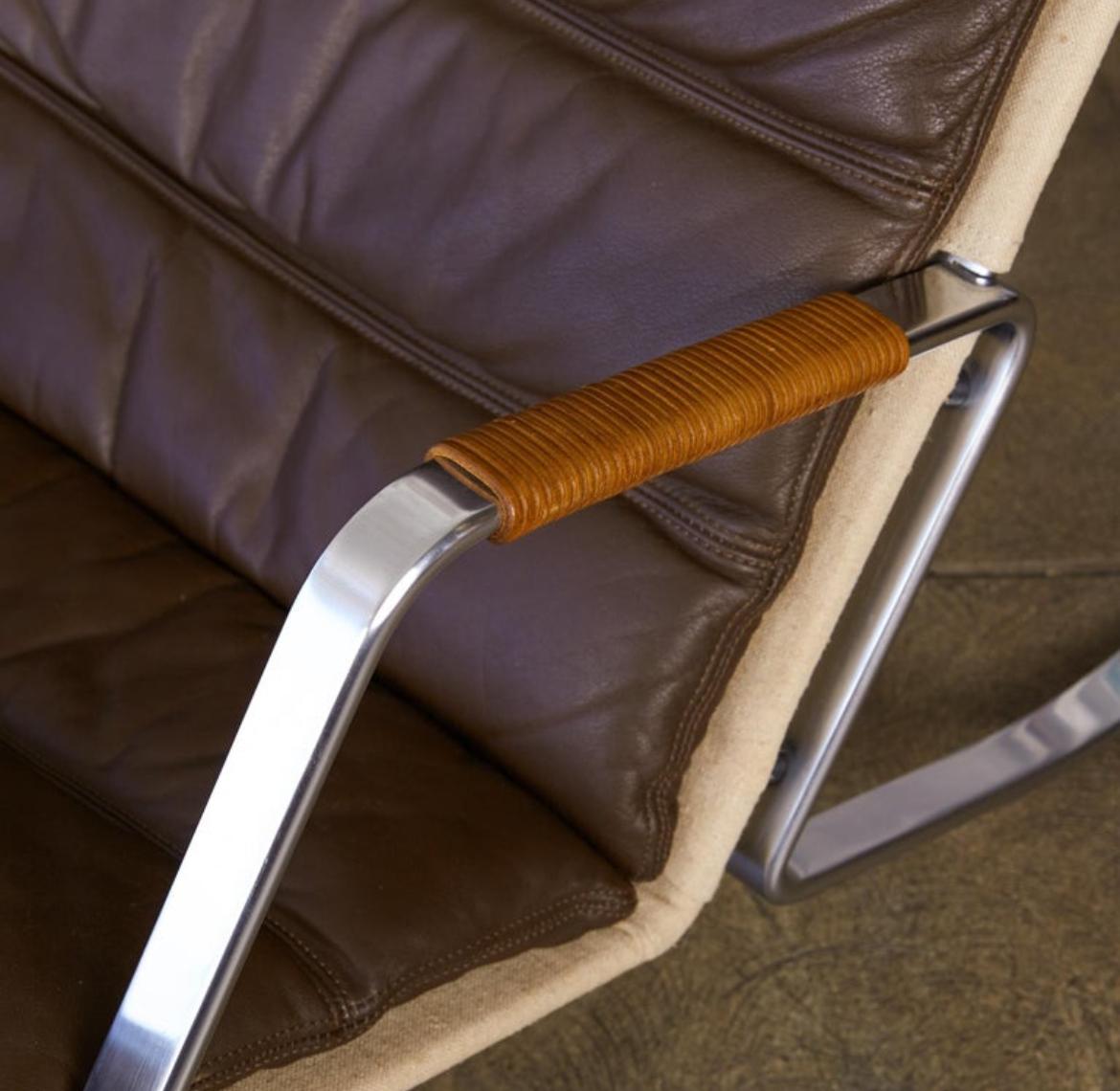 XX secolo Preben Fabricius e Jorgen Kastholm Grasshopper Chaise Lounge in vendita