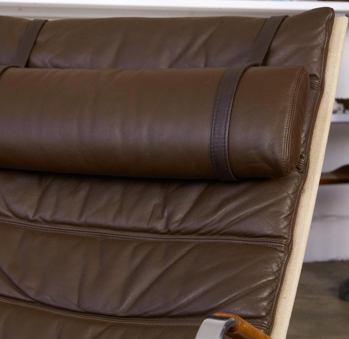 Acciaio Preben Fabricius e Jorgen Kastholm Grasshopper Chaise Lounge in vendita
