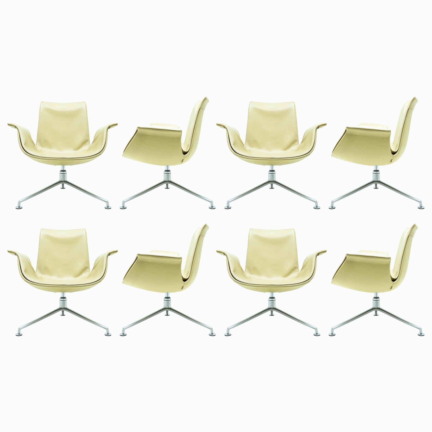 Mid-Century Modern Preben Fabricius and Jorgen Kastlhom FK 6727-3G Lounge Chairs for Walter Knoll For Sale