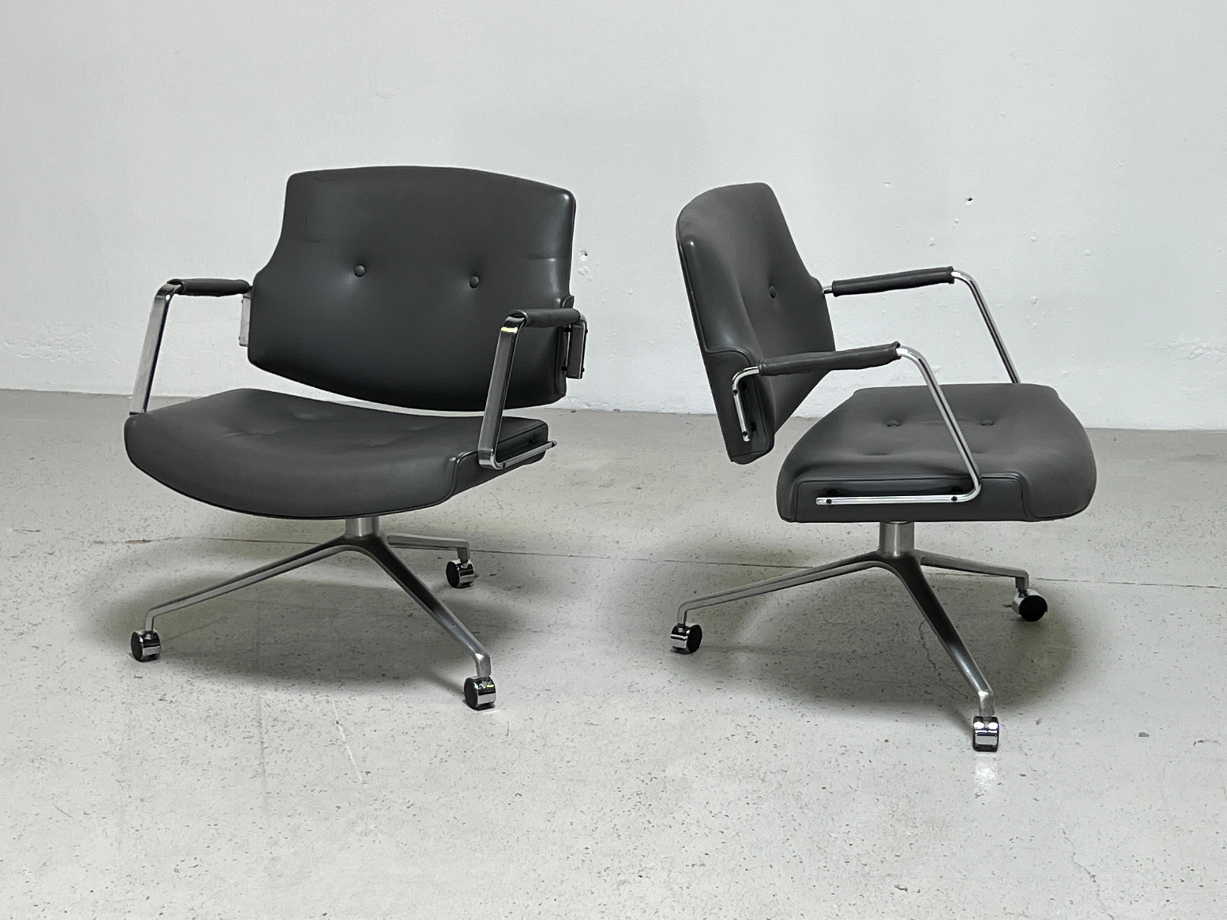 Mid-20th Century Preben Fabricius and Jørgen Kastholm Desk Chair Model FK84