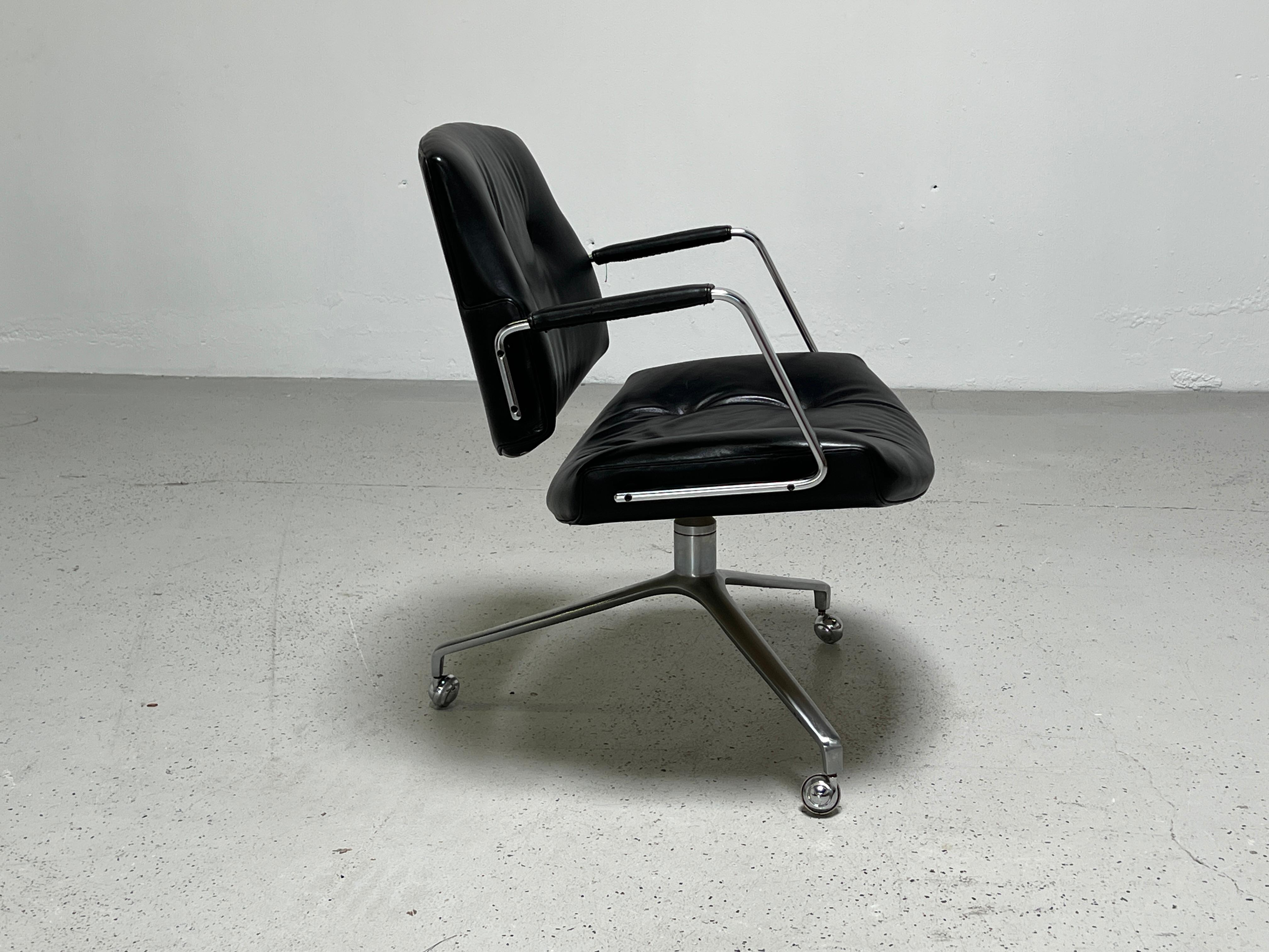 Preben Fabricius and Jørgen Kastholm Desk Chair Model FK84 2