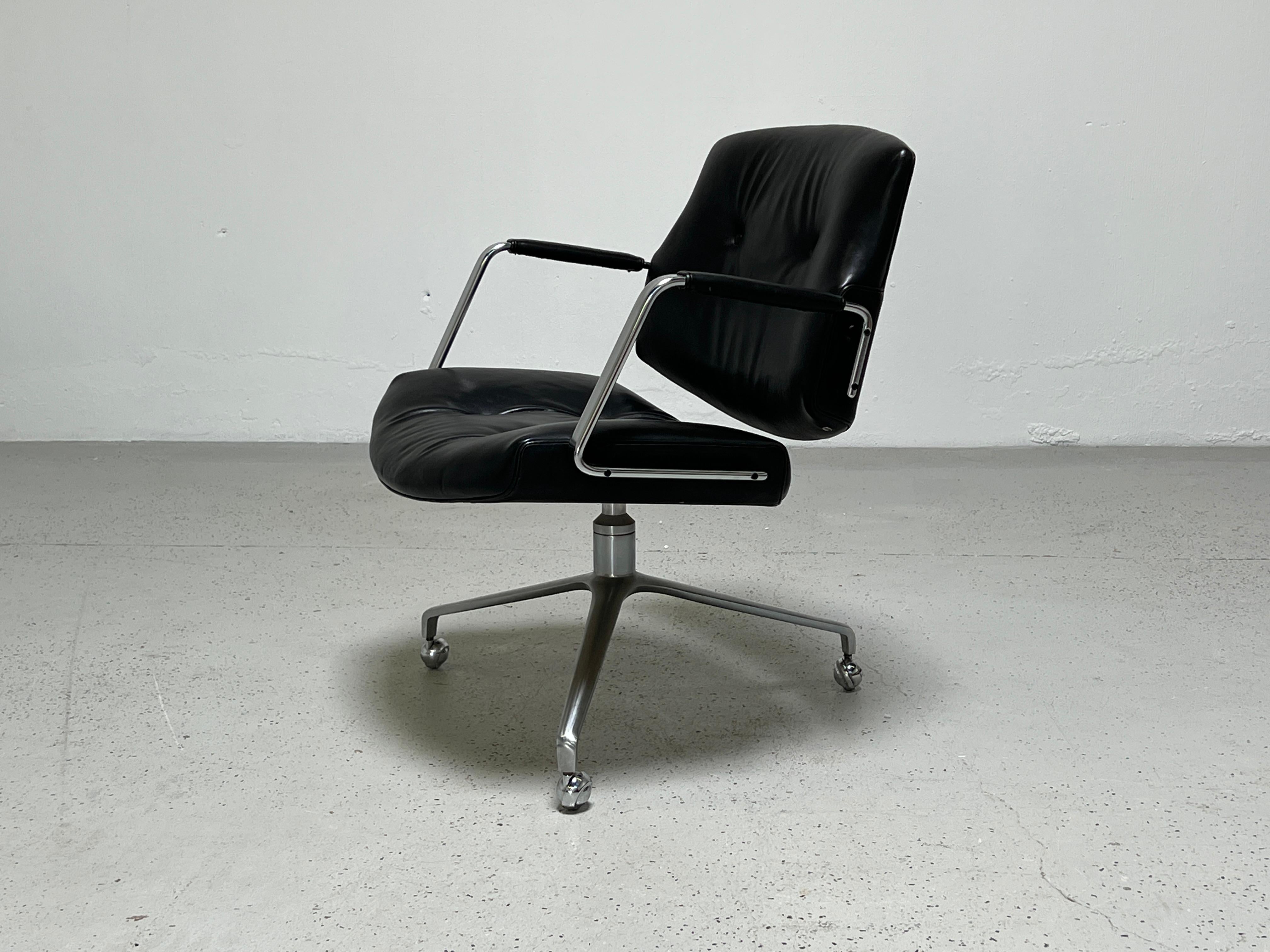 Preben Fabricius and Jørgen Kastholm Desk Chair Model FK84 3