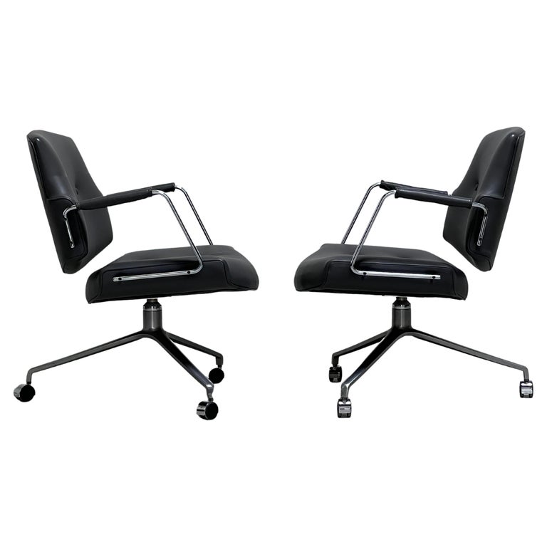 Preben Fabricius and Jørgen Kastholm Desk Chair Model FK84 For Sale