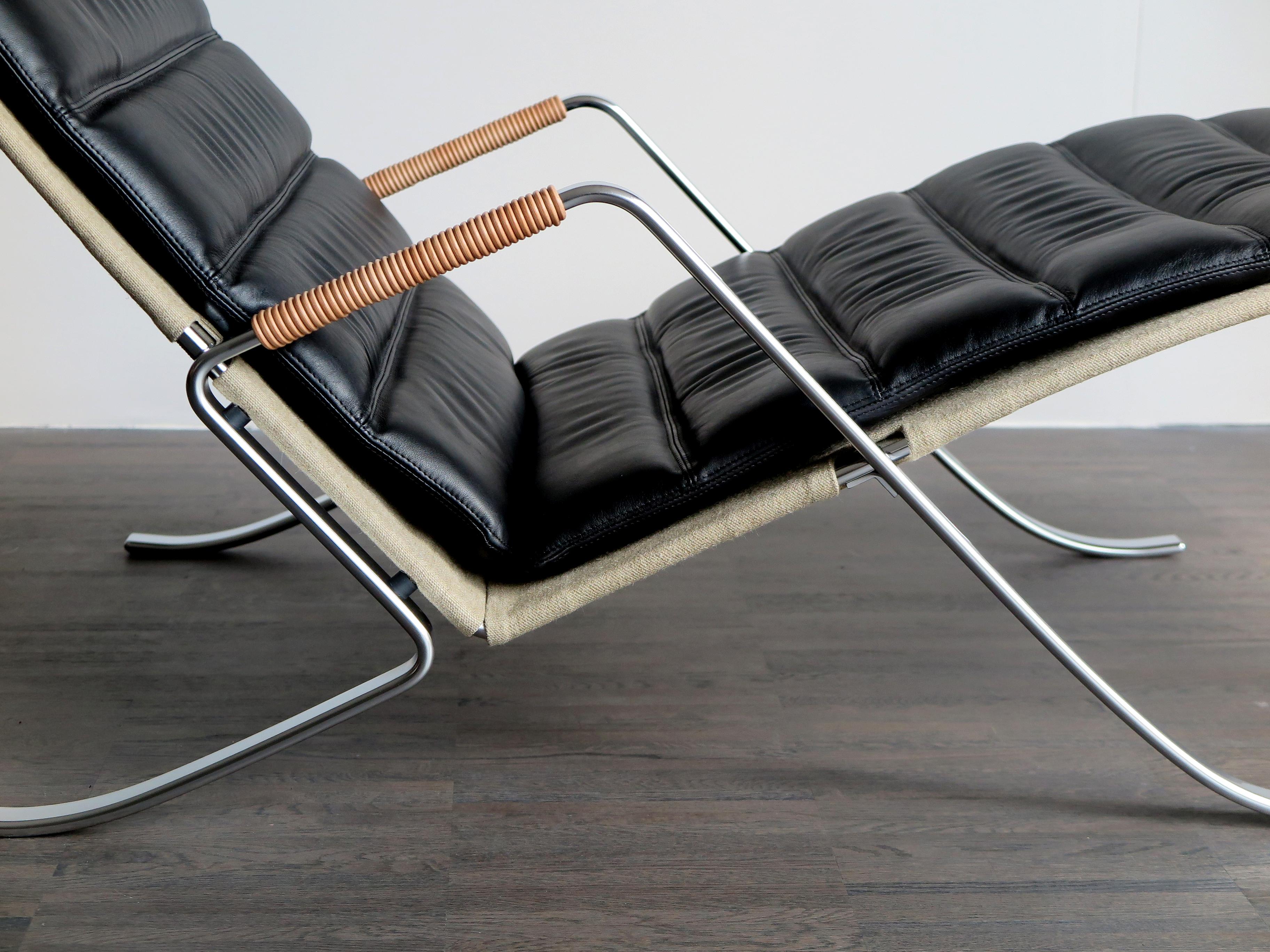 Scandinavian Modern Preben Fabricius and Jørgen Kastholm FK Grasshopper for Lange Production