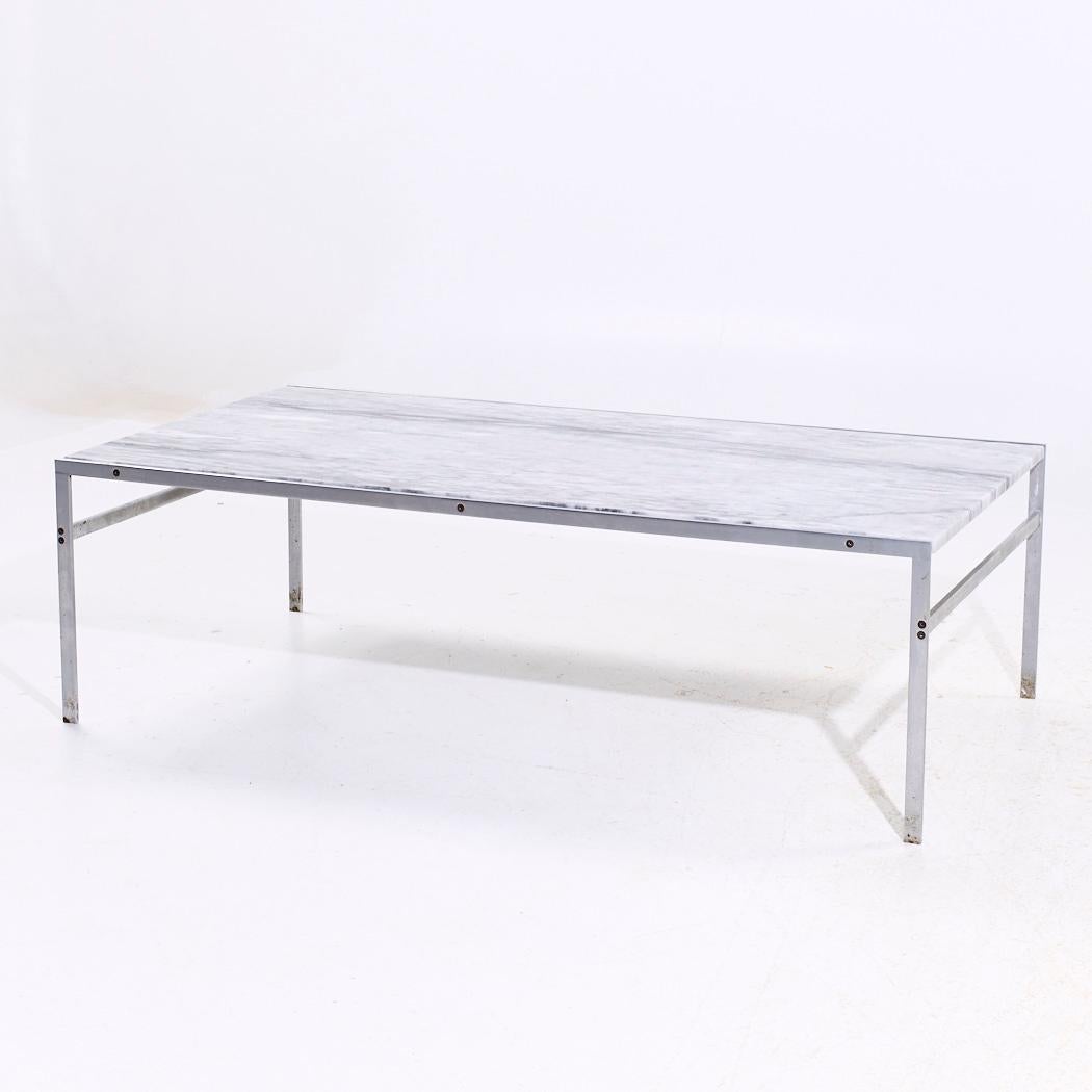 Mid-Century Modern Preben Fabricius and Jørgen Kastholm for Bo-Ex BO 551 MCM Marble Coffee Table For Sale
