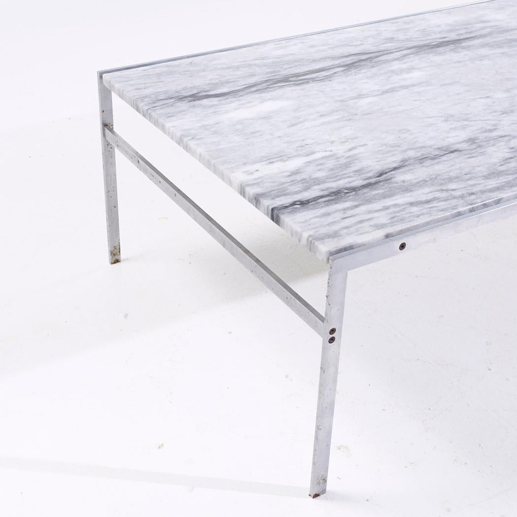 Danish Preben Fabricius and Jørgen Kastholm for Bo-Ex BO 551 MCM Marble Coffee Table For Sale
