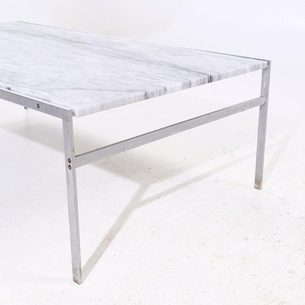 Preben Fabricius and Jørgen Kastholm for Bo-Ex BO 551 MCM Marble Coffee Table In Good Condition For Sale In Countryside, IL