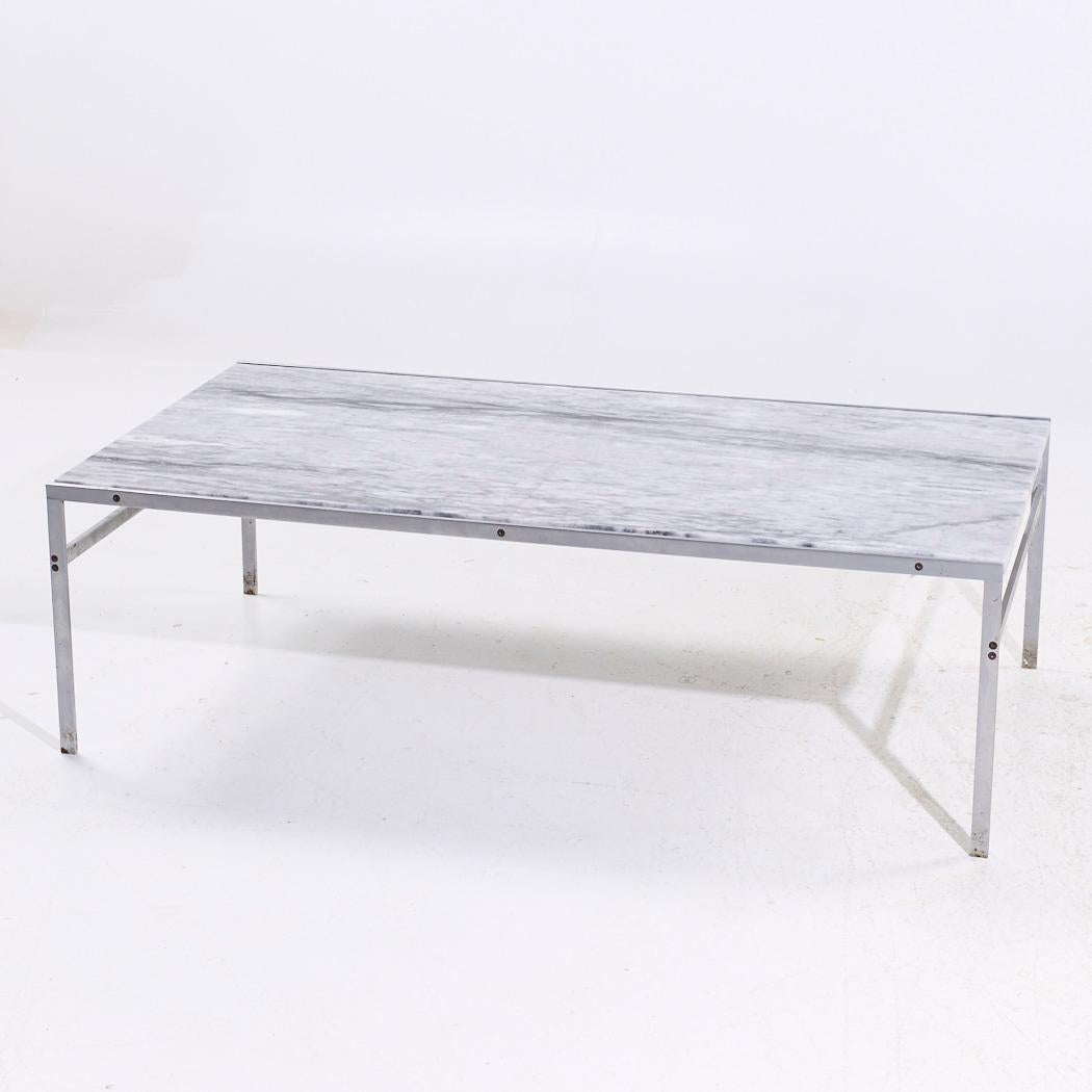 Late 20th Century Preben Fabricius and Jørgen Kastholm for Bo-Ex BO 551 MCM Marble Coffee Table For Sale