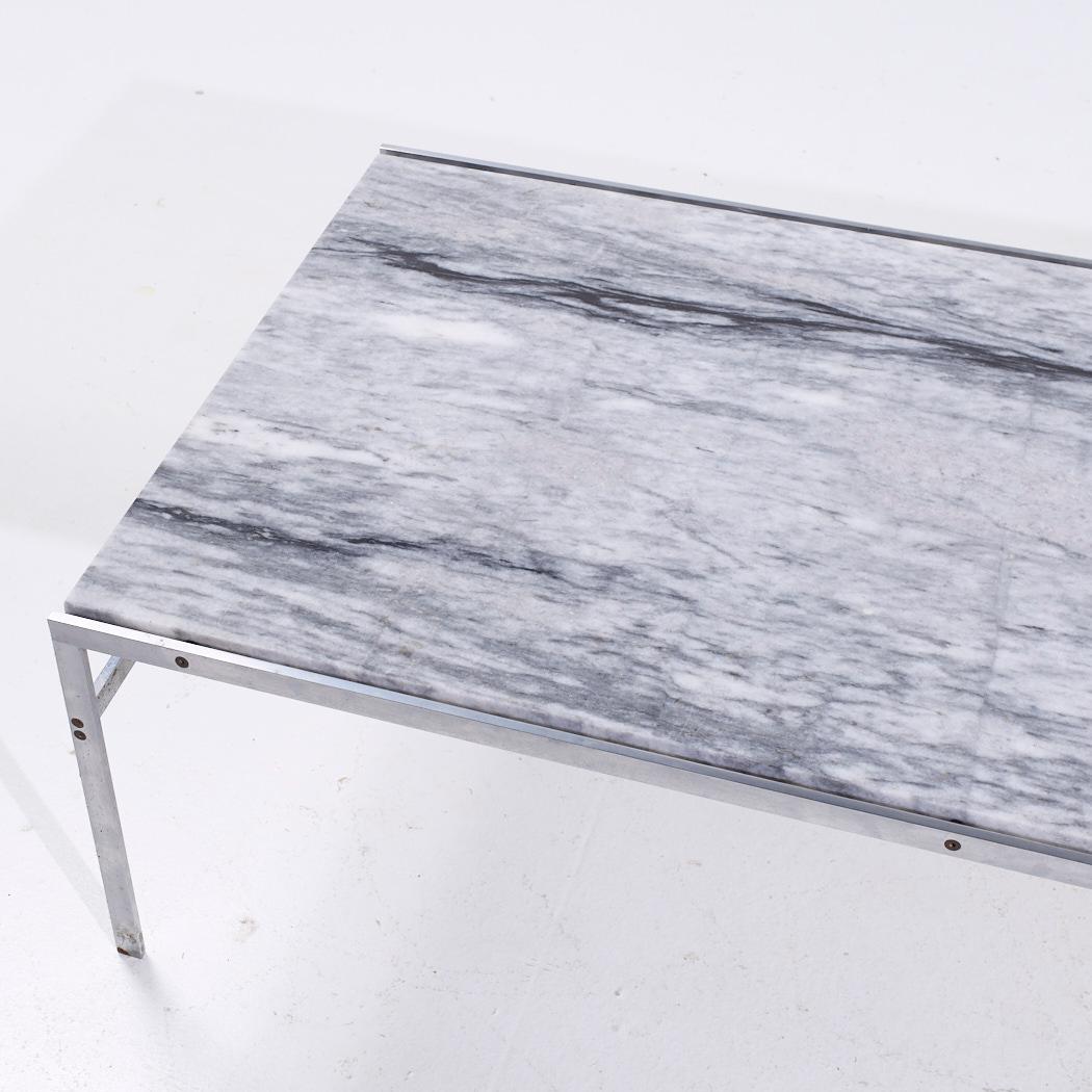 Preben Fabricius and Jørgen Kastholm for Bo-Ex BO 551 MCM Marble Coffee Table For Sale 1