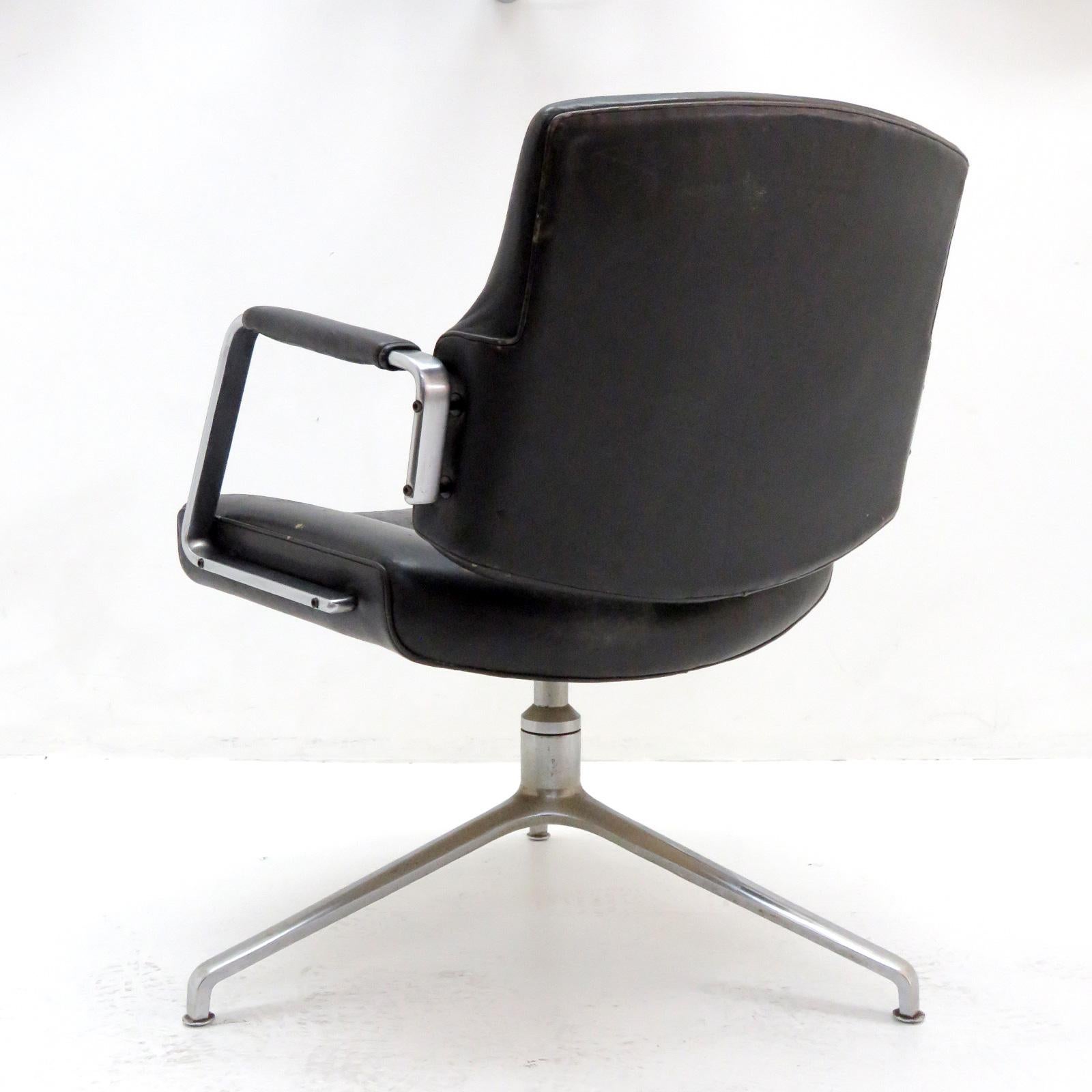 Danish Preben Fabricius and Jørgen Kastholm Office Chair Model FK84, 1962 For Sale