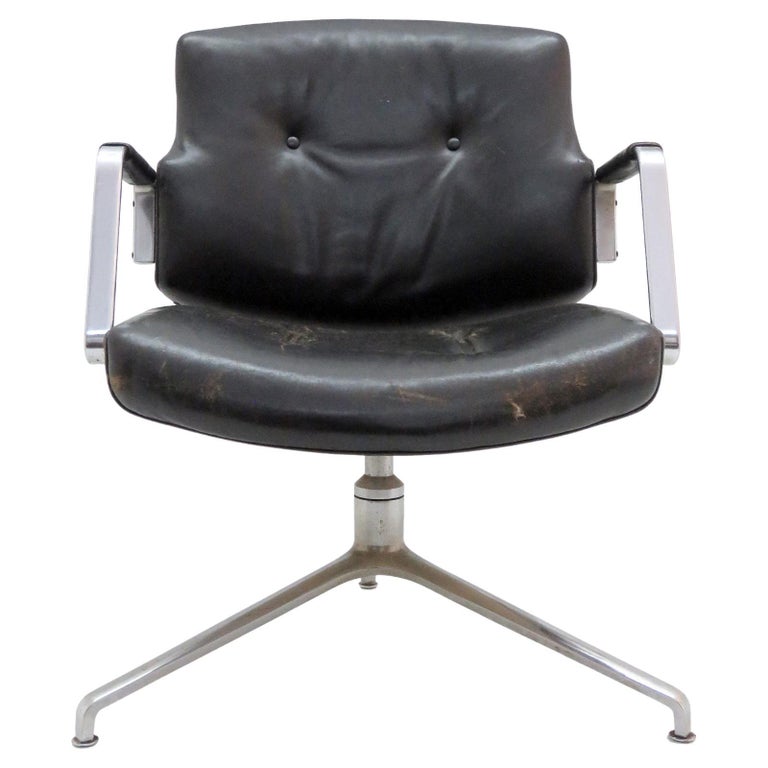 Preben Fabricius and Jørgen Kastholm Office Chair Model FK84 For Sale