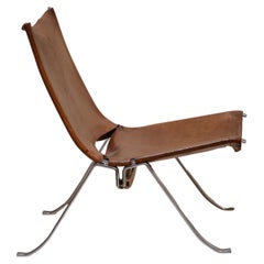 Preben Fabricius Cognac Leather Chair Arnold Exclusive, Denmark, 1960s Rare
