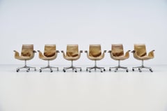 Preben Fabricius Jorgen Kastholm FK6727 Bird Office Chairs, 1964