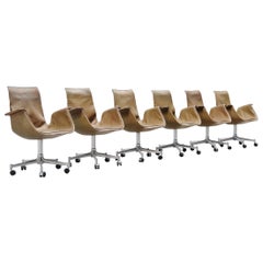 Preben Fabricius Jorgen Kastholm FK6727 Bird Office Chairs, 1964