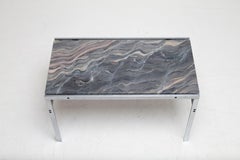 Preben Fabricius, Jorgen Kastholm: mesa de acero y cuarcita para Bo-Ex BO 551