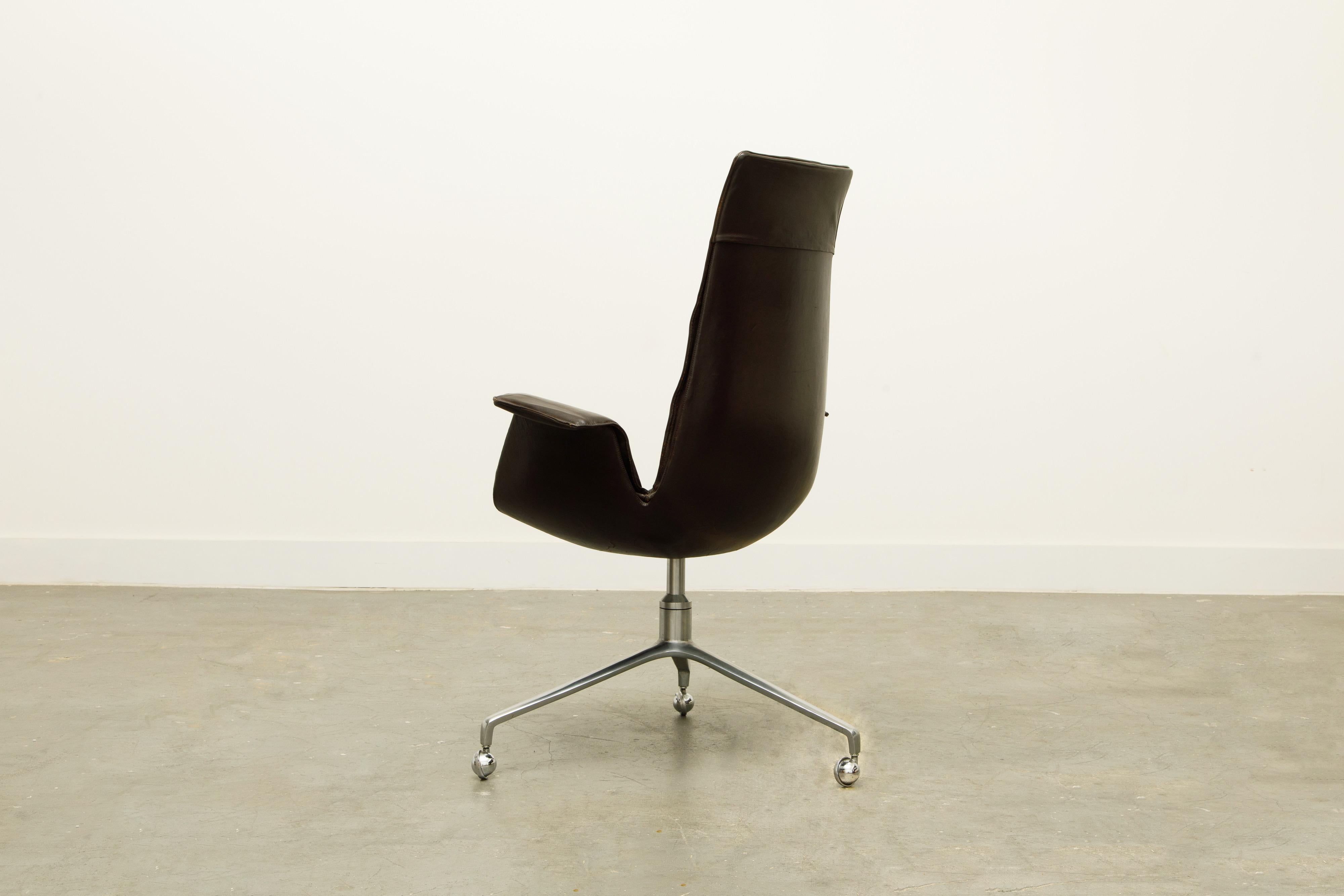 Aluminum Preben Fabricius & Jørgen Kastholm 'Bird' Chair for Alfred Kill International