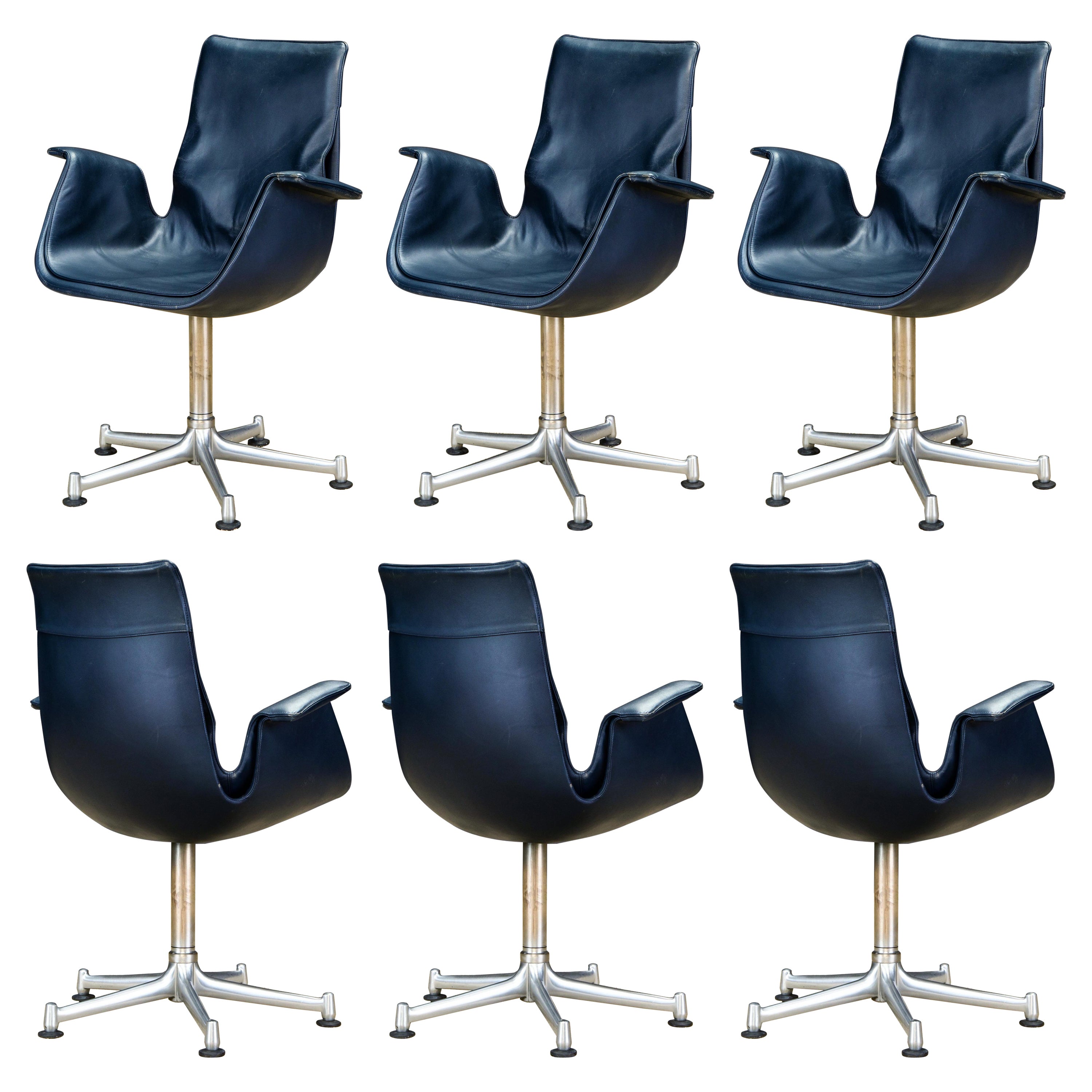 Preben Fabricius & Jørgen Kastholm 'Bird' Chairs for Alfred Kill, 1960s, Signed