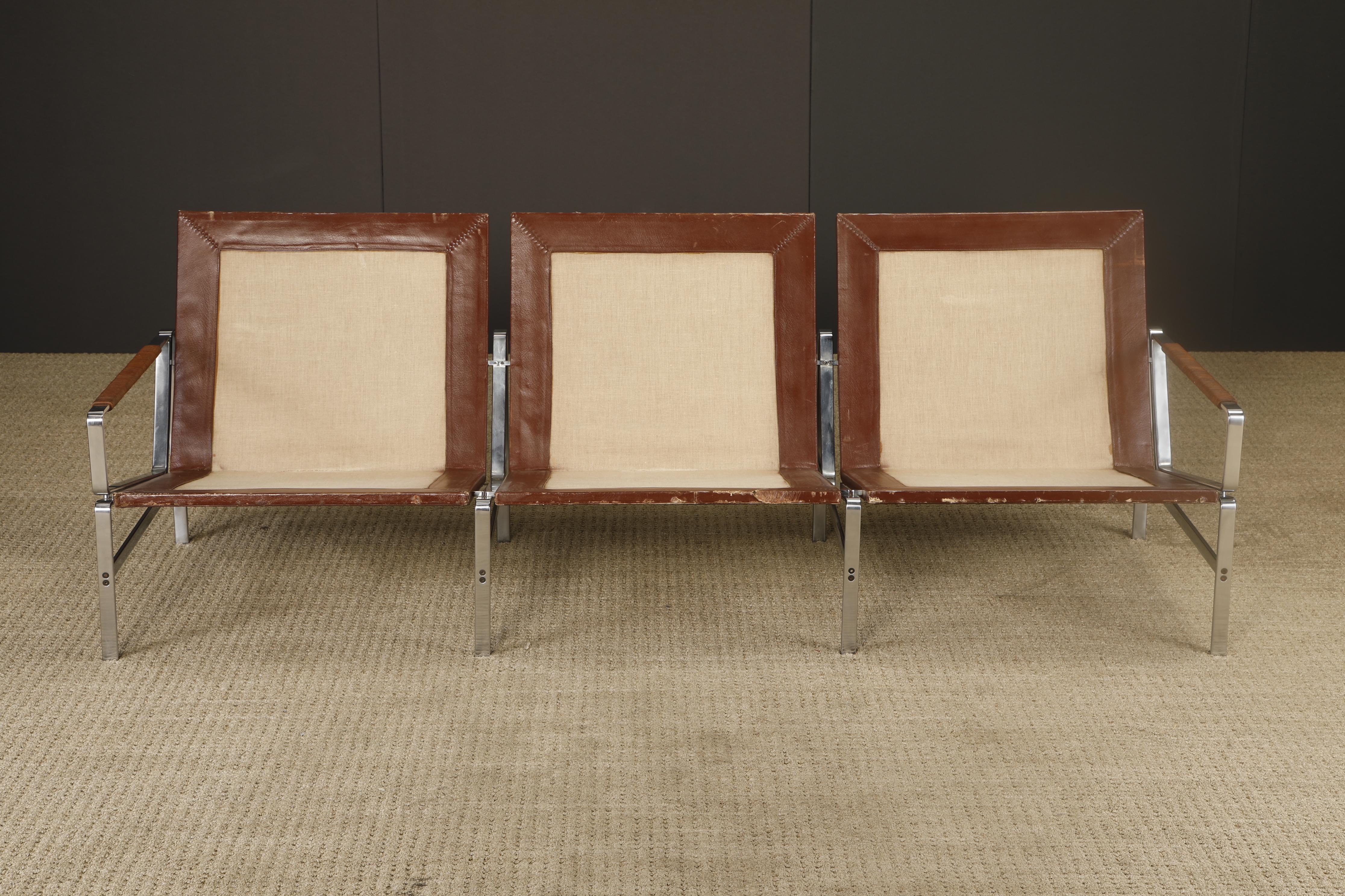 Preben Fabricius & Jørgen Kastholm for Alfred Kill 'FK-6720' Leather Sofa, 1960s For Sale 13