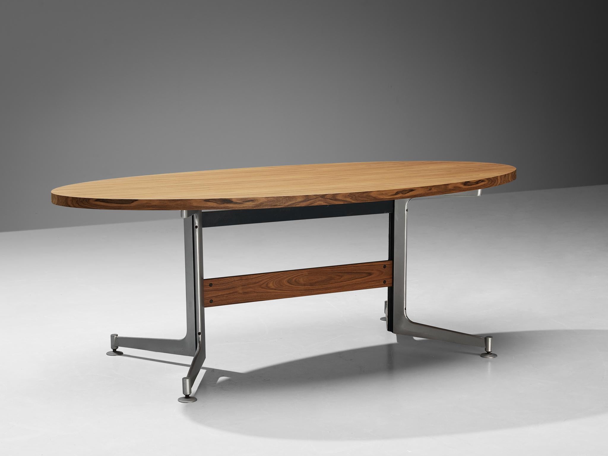 Preben Fabricius & Jørgen Kastholm for Kill International Table in Walnut  For Sale 3