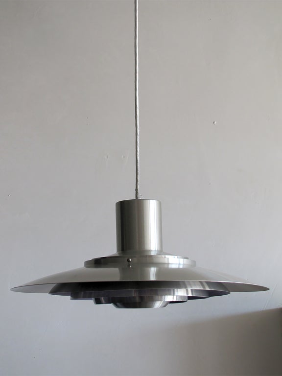 Mid-Century Modern Preben Fabricius & Jørgen Kastholm Hanging Light, 1960