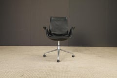 Preben Fabricius & Jørgen Kastholm Leather 'Bird' Chair for Alfred Kill, 1960s