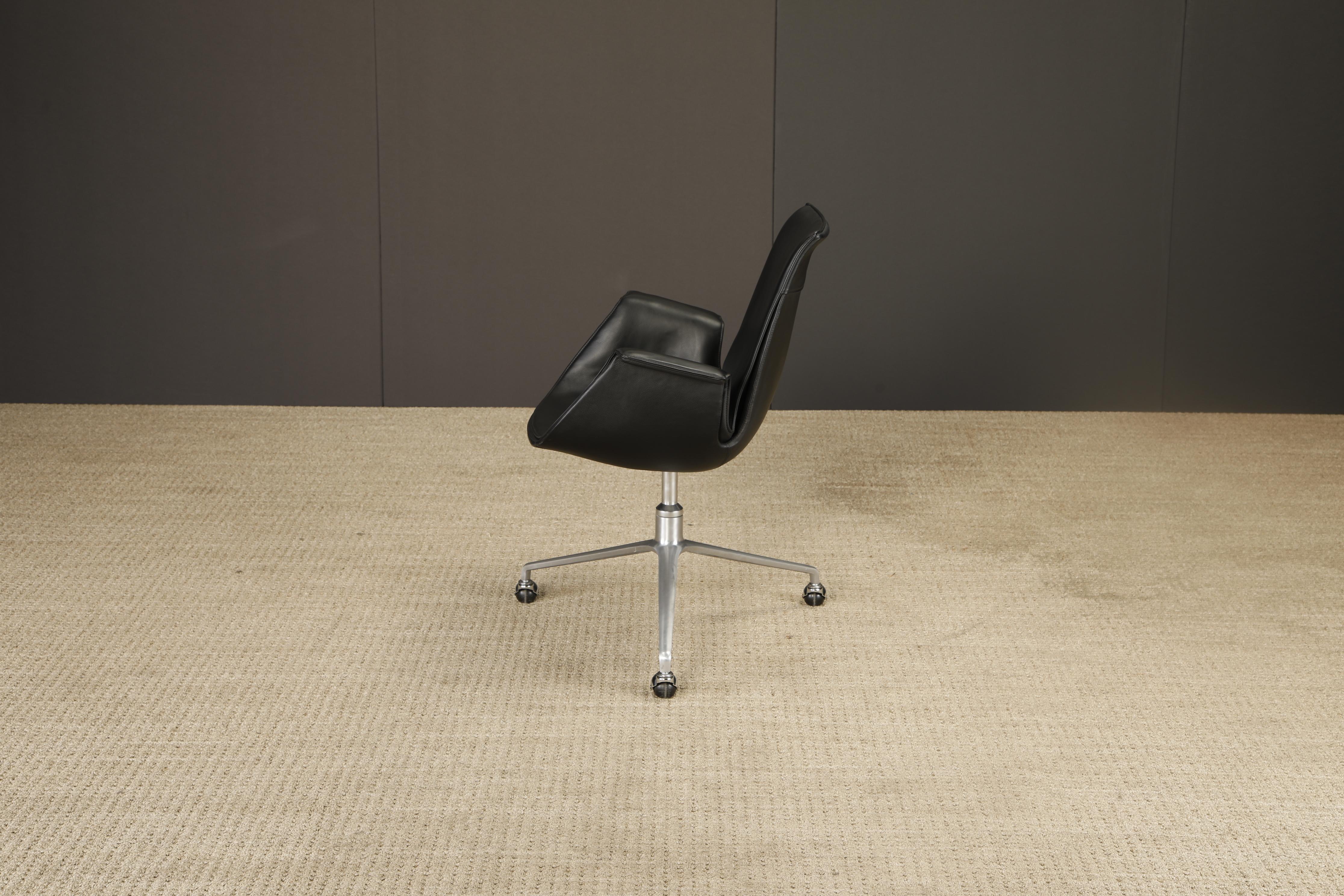 Preben Fabricius & Jørgen Kastholm Silla 'Bird' de cuero para Alfred Kill, años 60 en venta 1