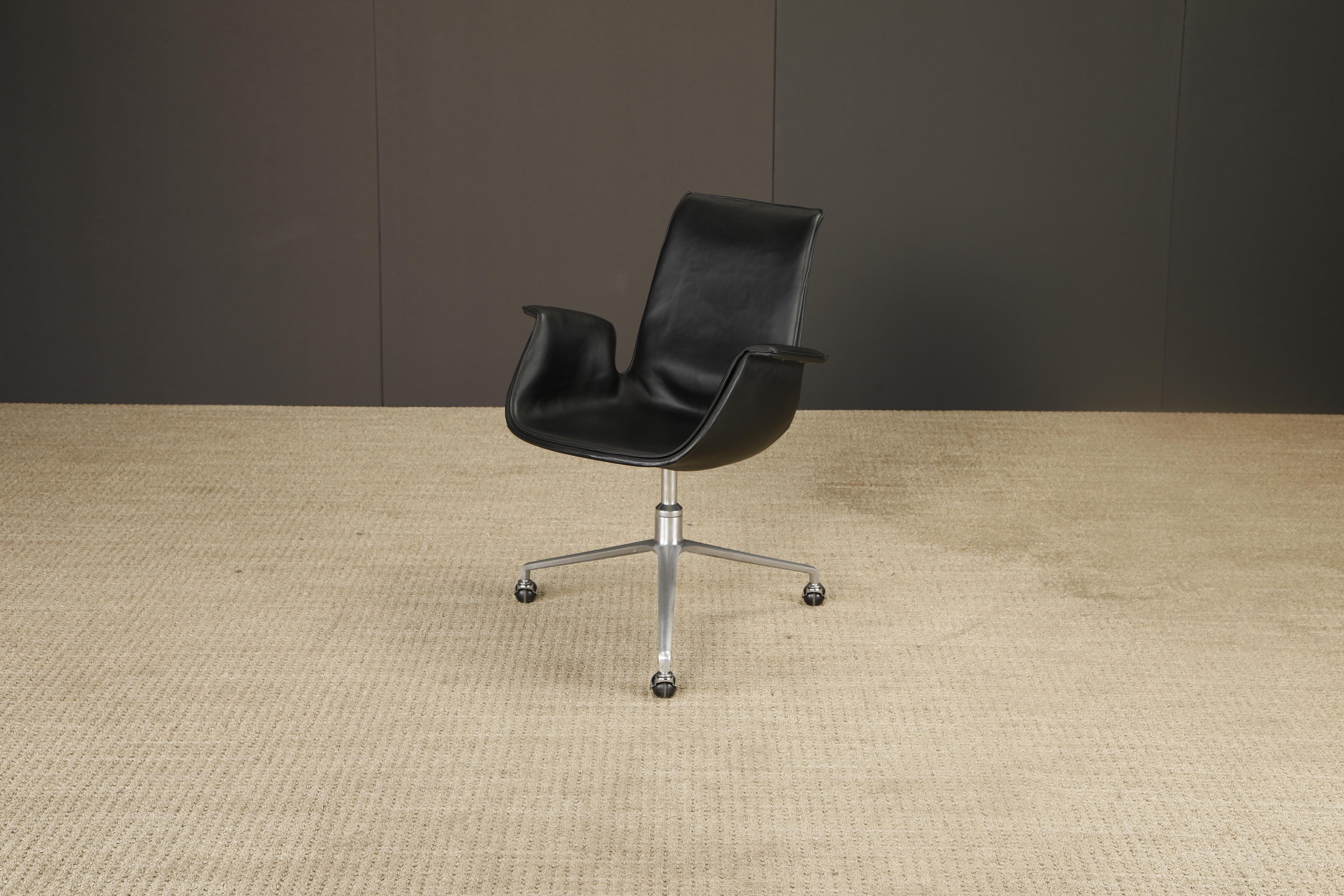 Preben Fabricius & Jørgen Kastholm Silla 'Bird' de cuero para Alfred Kill, años 60 en venta 2