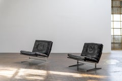 Preben Fabricius & Jørgen Kastholm - Leather Lounge Chairs BoEX, BO-561, 1963