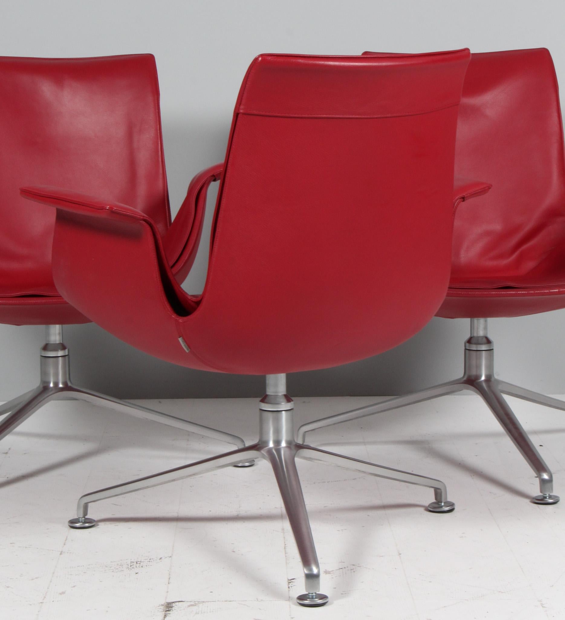 Stainless Steel Preben Fabricius & Jørgen Kastholm, Lounge Chair, Model FK 86 For Sale